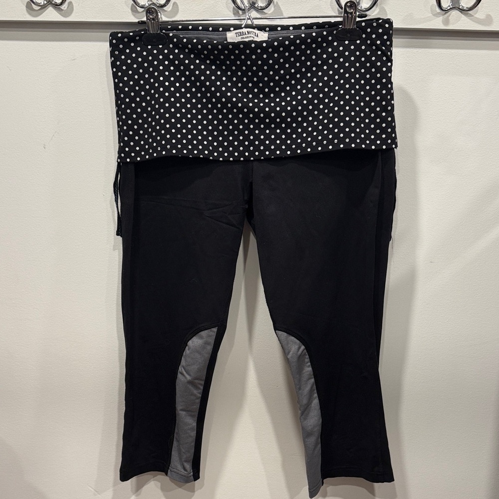 Stylish Black and Gray Polka Dot waist band Joggers